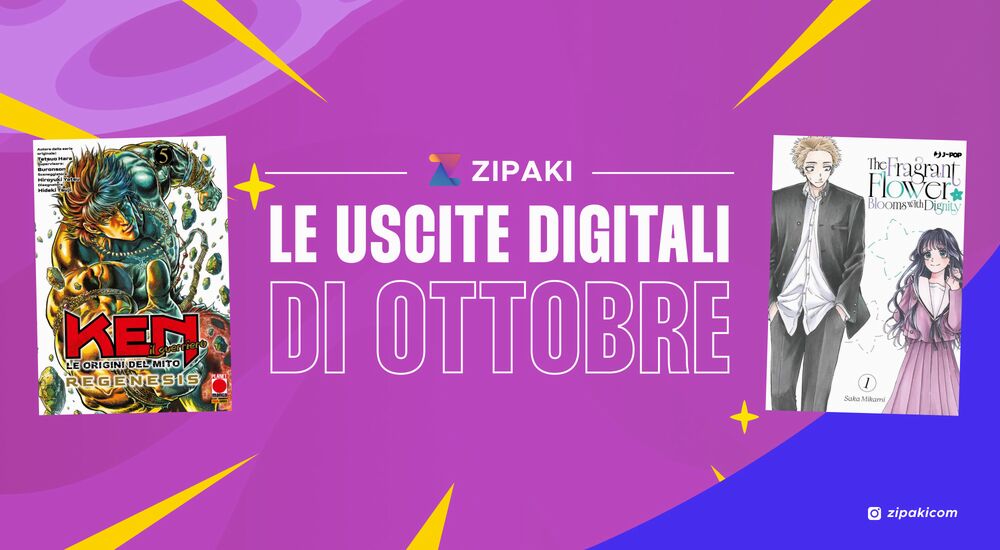 Zipaki: tutte le uscite digitali e cartacee di ottobre 2025 Zipaki: tutte le uscite digitali e cartacee di ottobre 2025